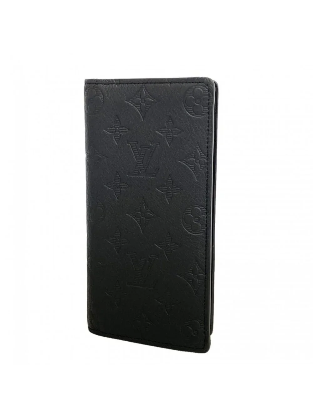 Louis Vuitton Wallet Monogram Shadow Portefeuille Brazza Black
